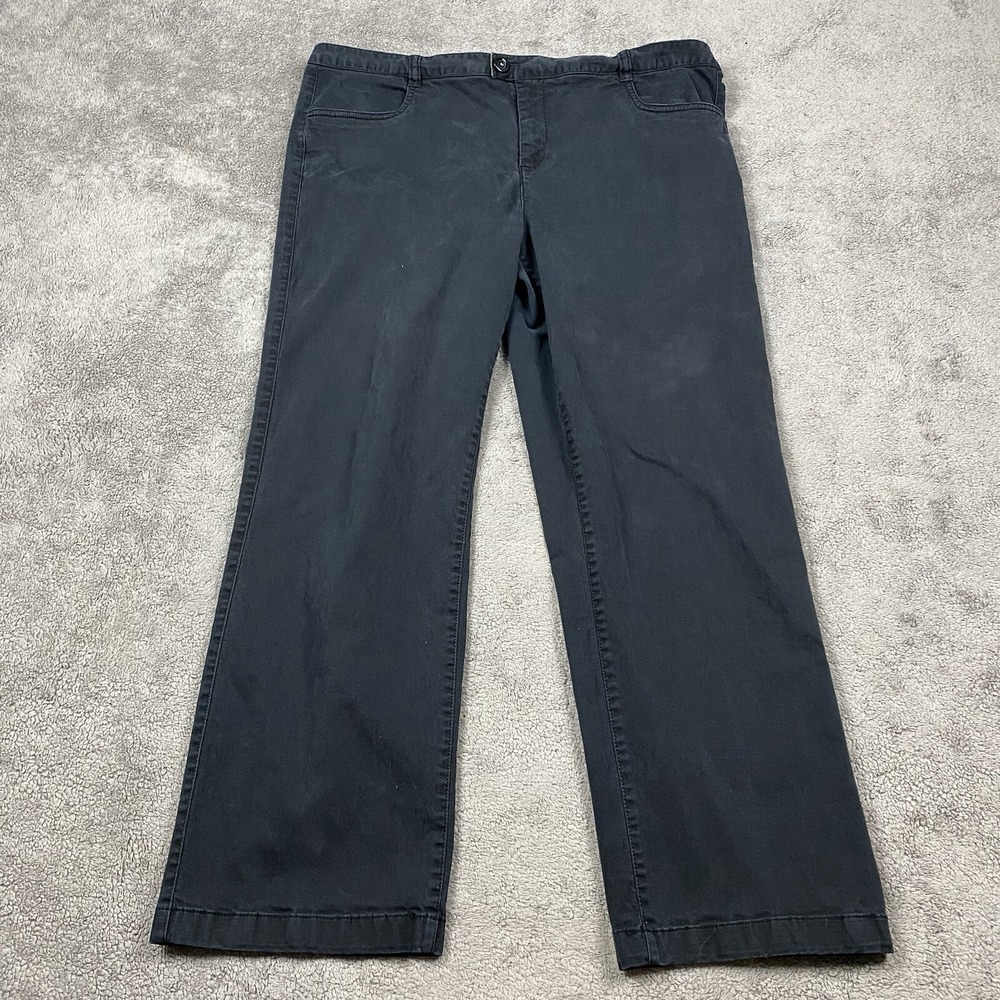 Weatherproof‎ Jeans Womens Size 16 Black Denim Straight